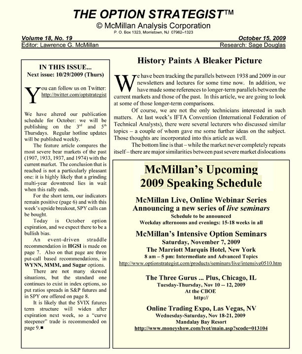 Stock options newsletter reviews