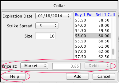 Spread Builder: Collar