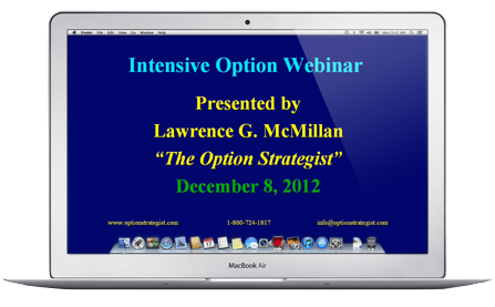 Recorded Intensive Option Webinar:  Volatility Trading