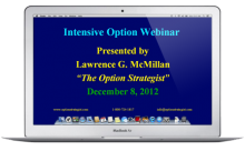 Recorded Intensive Option Webinar:  Volatility Trading